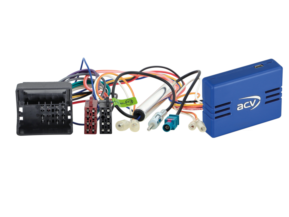 ACV 12-1041-46-15 | CAN-BUS Adapter Kit Citroen/ Fiat / Peugeot / Toyota Quadlock  ISO, mit Antennenadapter  DIN